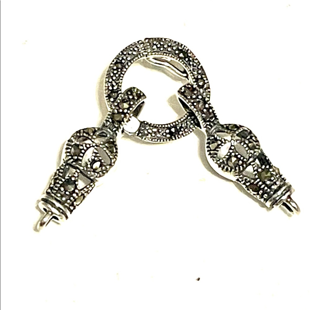 Sterling Silver Marcasite Clasp-New